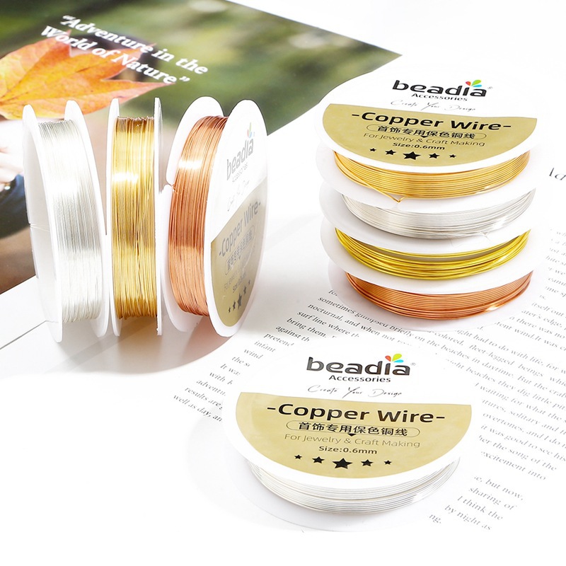 Copper Wire Roll - 1 рулон медной проволоки, сохраняющая цвет