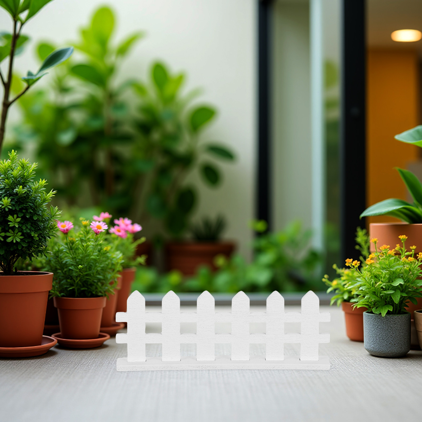 Bonsai Garden Landscape Design - 12 шт. миниатюрных деревянных заборов белого