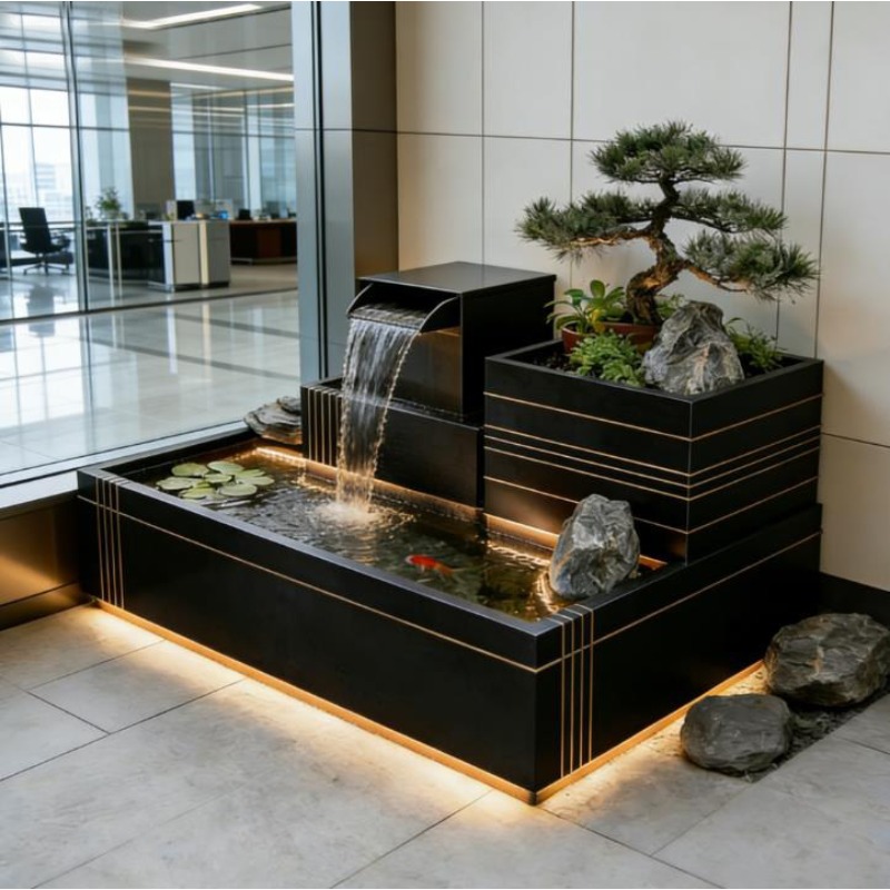 Водопад из нержавеющей стали - – обзор и цена Bonsai Garden With Koi Pond