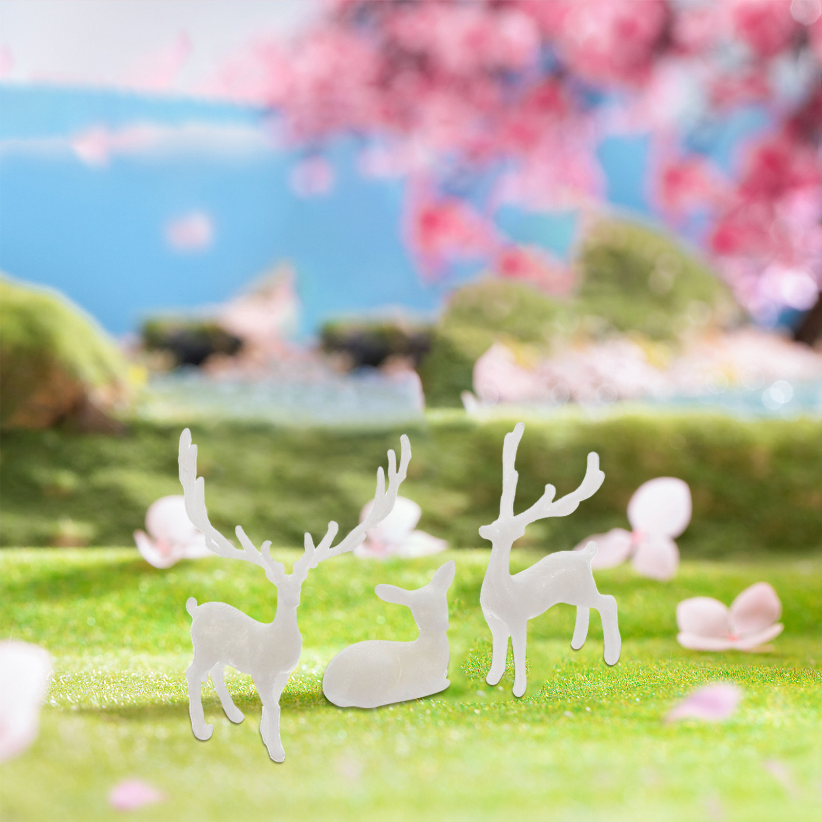3 шт. реалистичные статуэтки л – обзор и цена Bonsai Garden Landscape Design